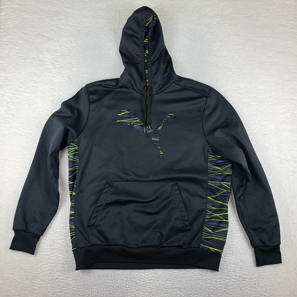 PUMA Hoodie Mens 2XL XXL Black‎ Cell Warm Activewear